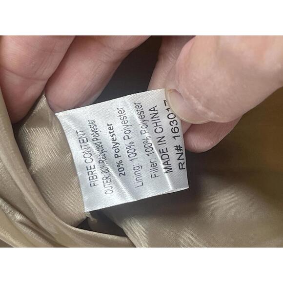 New Princess Polly Oversized Edison Women’s Puffer Vest Beige Zip Closure Size 4 - Picture 5 of 7